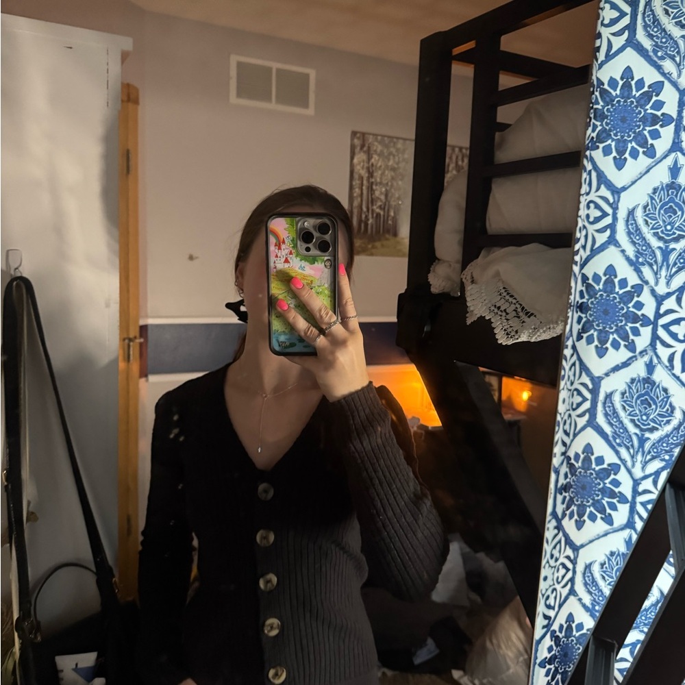 Madewell Black Knit Cardigan
